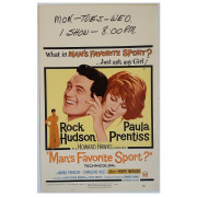 Man's Favorite Sport - Original 1964 Window Card Man's Favorite Sport - Original 1964 Window Card